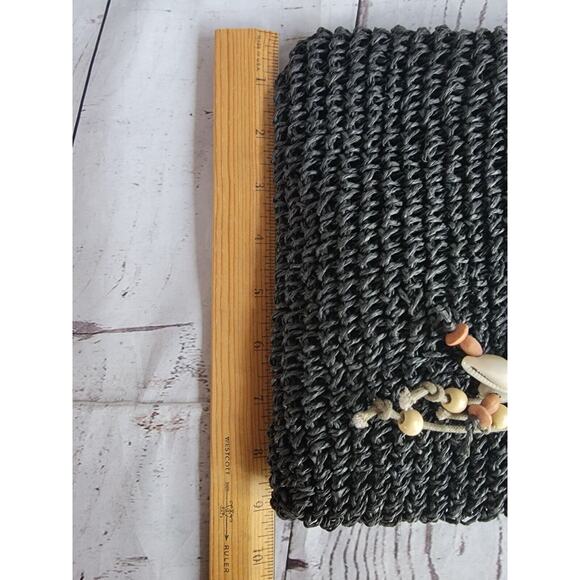 Sun "N" Sand Woven Straw Tassel Crossbody Bag Boho Style With Tags - Picture 11 of 12